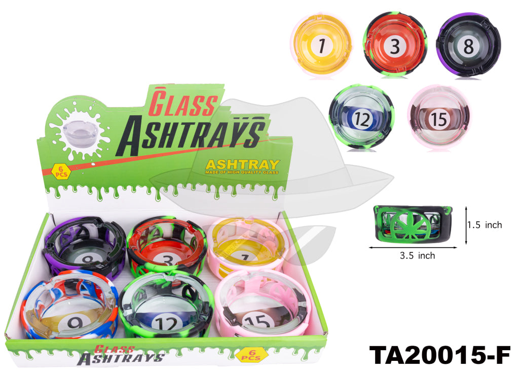 GLASS ASHTRAY TA20015