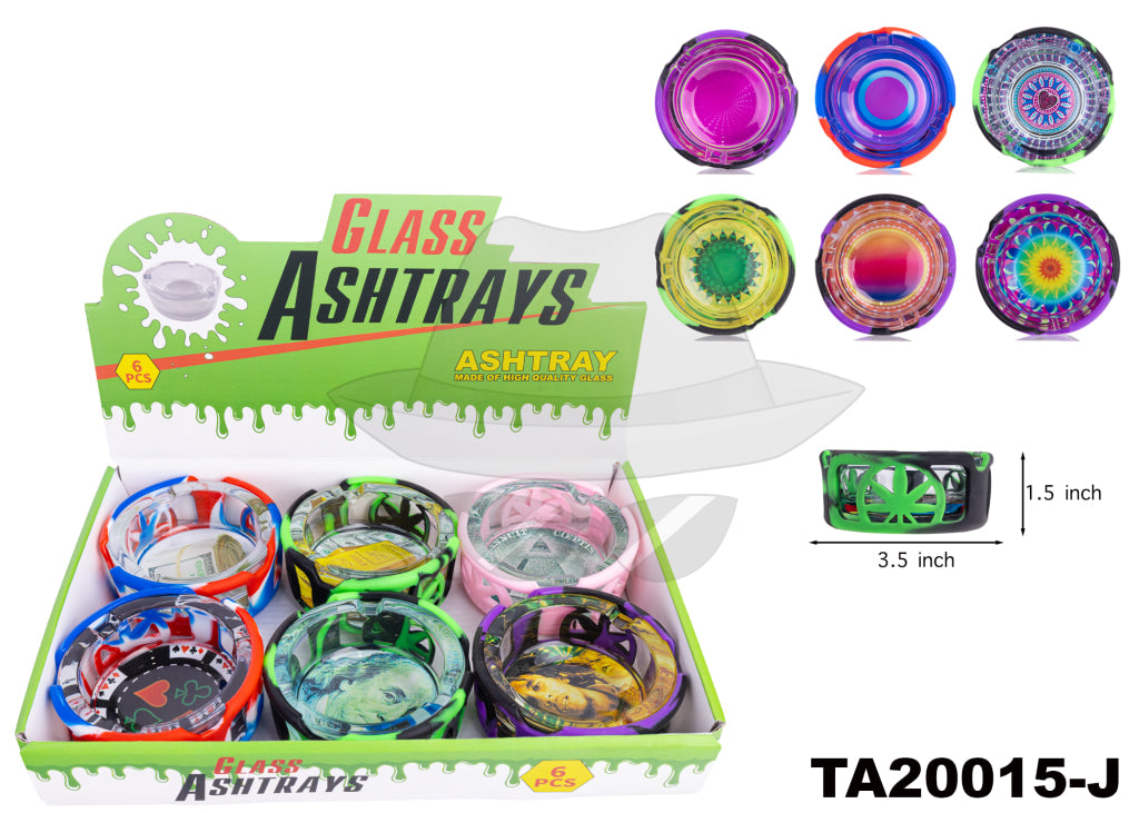 GLASS ASHTRAY TA20015