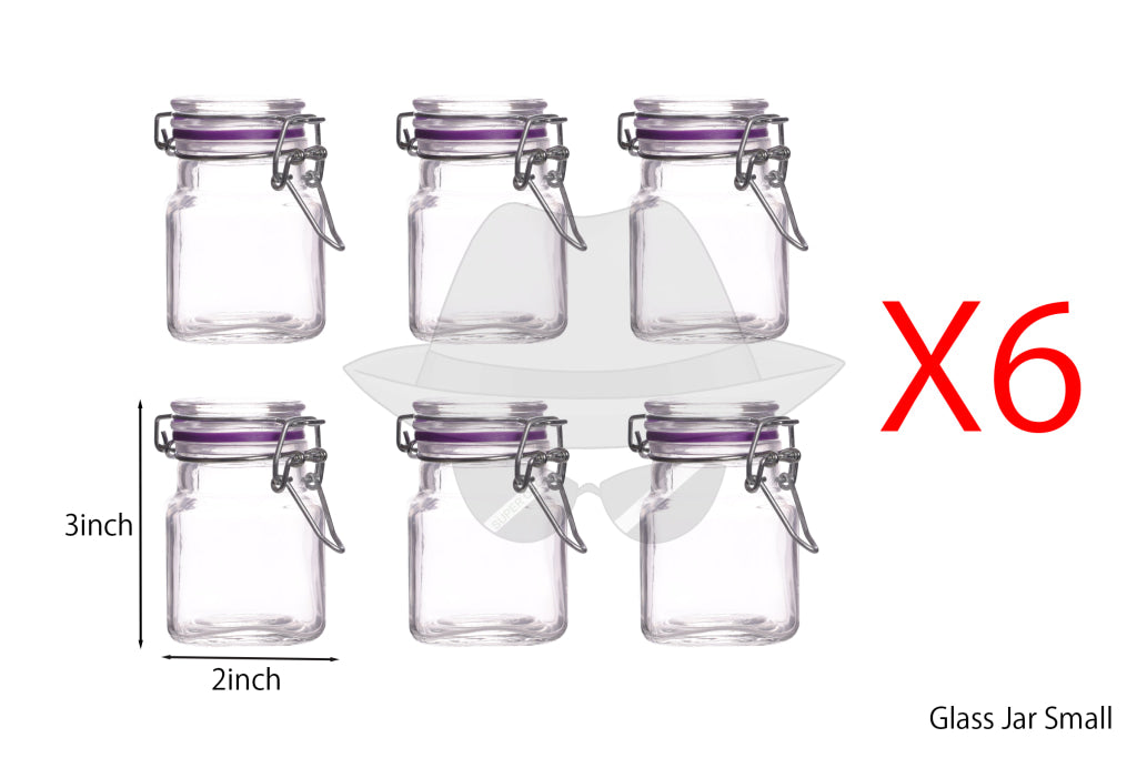 Glass Jar Small -6ct