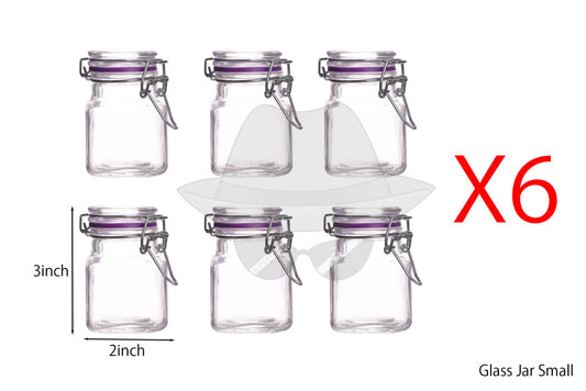 Glass Jar Small -6ct