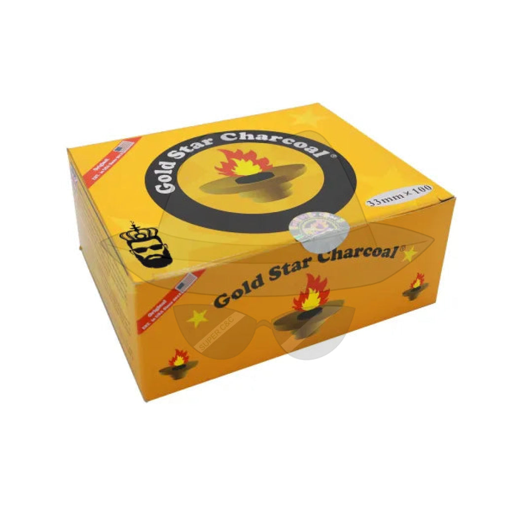 Gold Star Hookah Charcoal 33mm/40mm