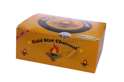 Gold Star Hookah Charcoal 33mm/40mm