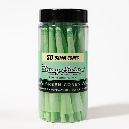 Blazy Susan Green Cones Jar