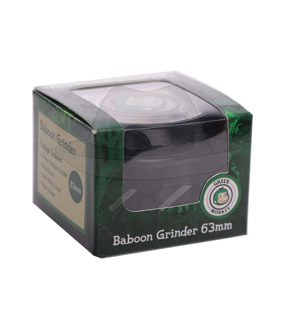 GREEN MONKEY BABOON CROWN GRINDER - 63MM