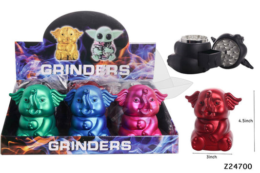 GRZ24700 Elephant Zinc Grinder-6ct