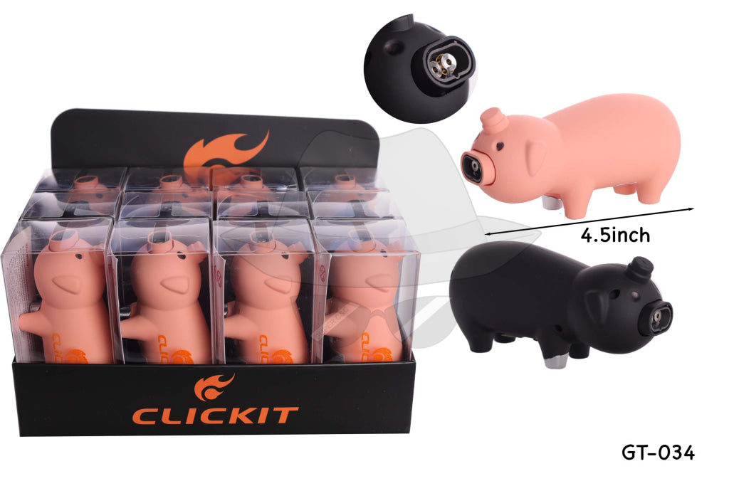 GT-047 Clickit  Double Torch  Lighter-12ct