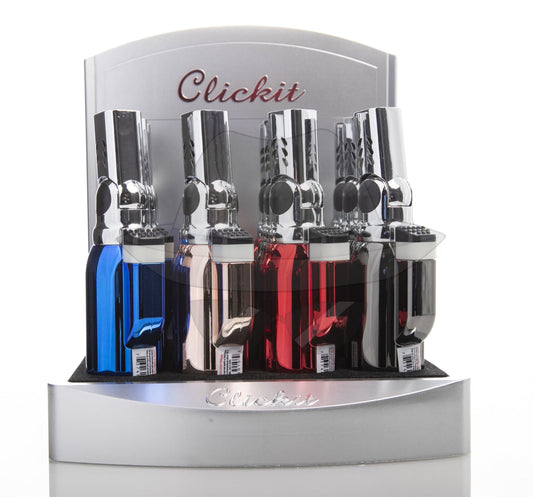 GT010 CLICKIT TORCH DISPLAY OF 12PC
