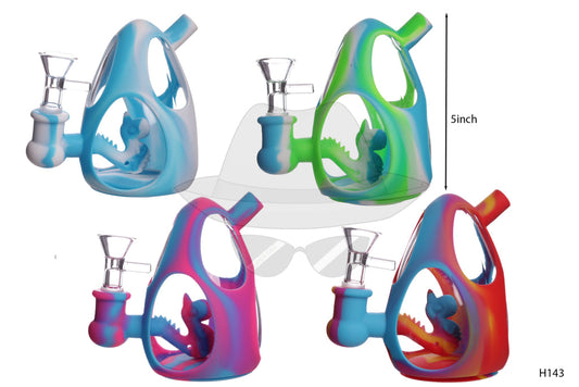 H143 Dino Egg Silicone Water Pipe