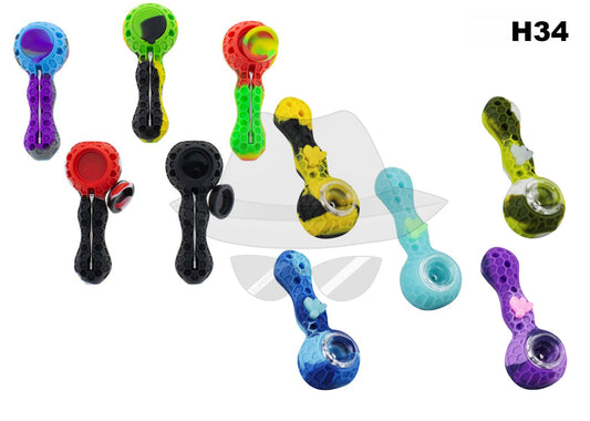 H34 Silicone hand Pipe