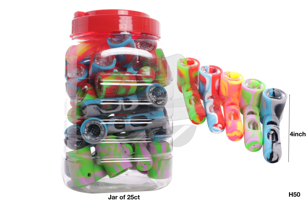 H50 Silicone Hand Pipe-25ct