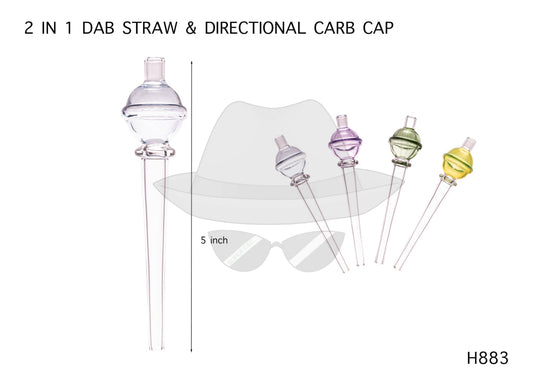 H883N Honeycomb Dab Straw & Carb Cap
