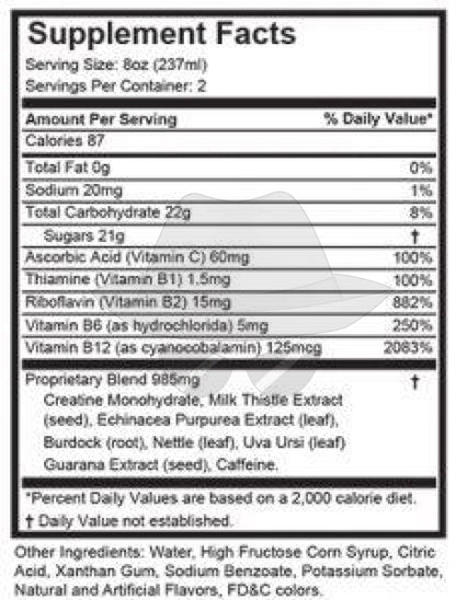 High Voltage Premium Detox Drink 32oz
