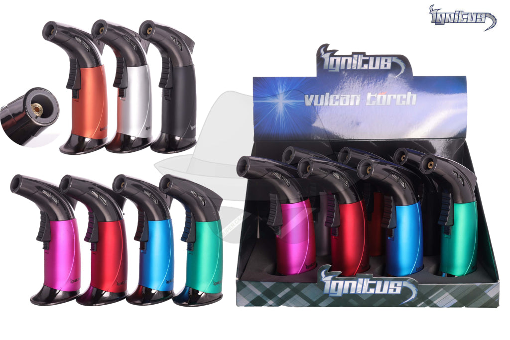 Ignitus Vulcan Rubberized Torch -7ct