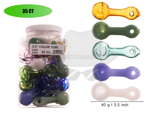 Jar of 36ct Color Tube Hand Pipe
