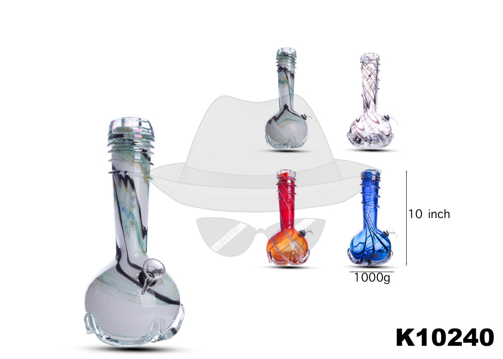 K10240 10 INCH SOFTGLASS WATER PIPE