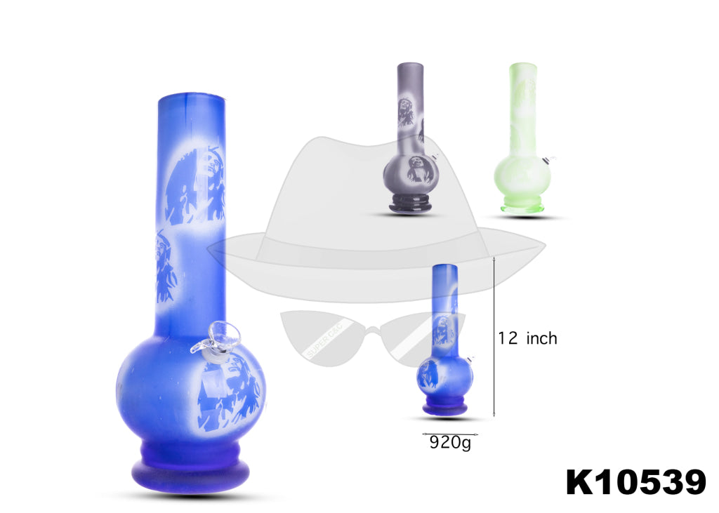 K10539 12 INCH SOFTGLASS WATER PIPE