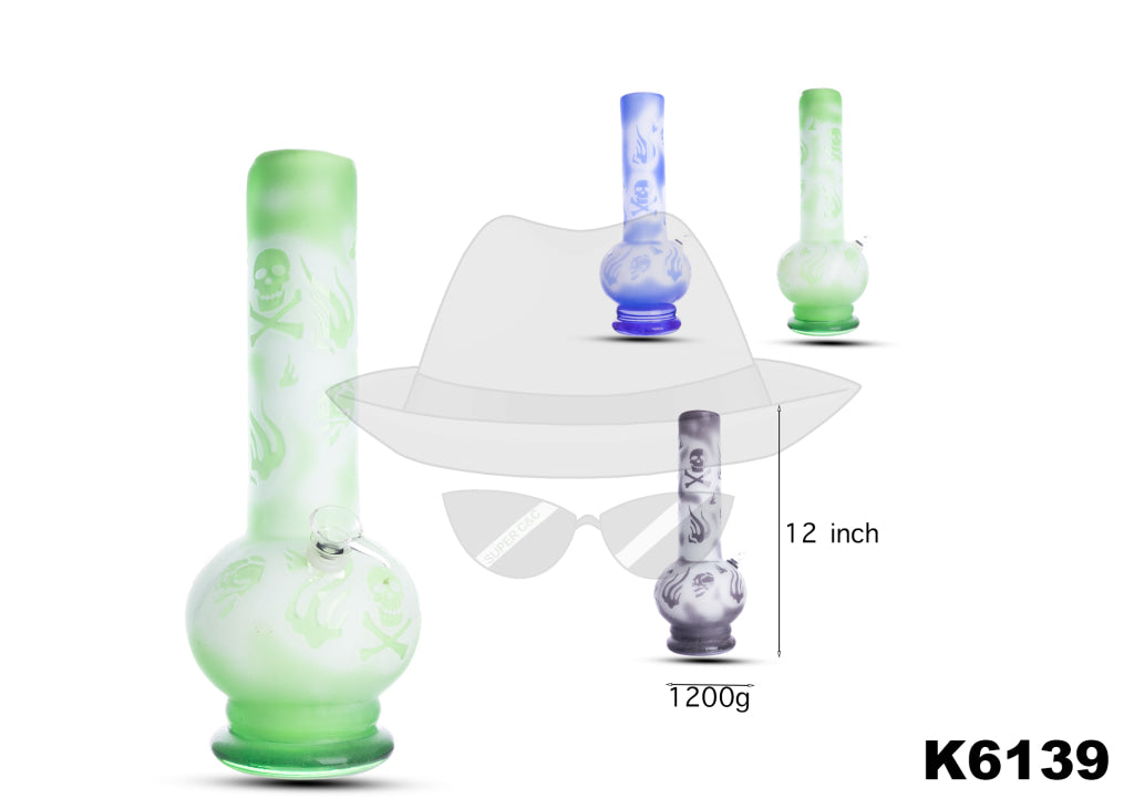 K6139 12 INCH SOFTGLASS WATER PIPE
