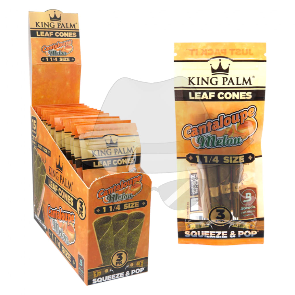KING PALM CONES 11/4 CANTALOUPE MELON 15 PACKS OF 3