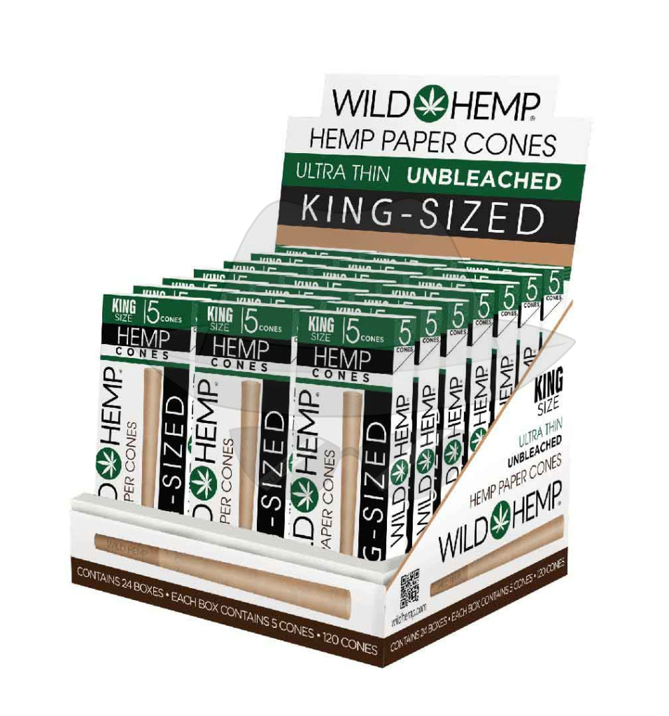 King Size /Wild Unbleached Classic Cone 24pack