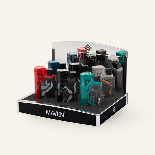 Maven Prime X Triple Jet Cigar Torch Lighter — 6ct Display