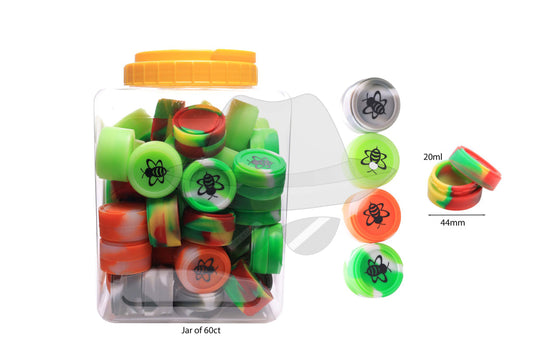 Medium Honey Silicone Container Jar of 60ct