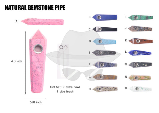 Natural Gemstone Hand Pipe