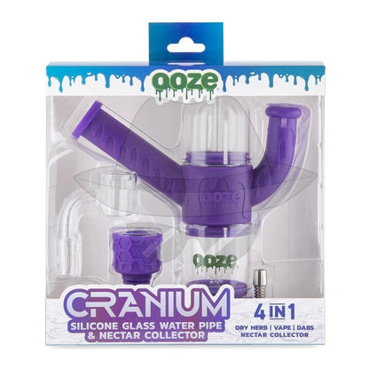 OOZE CRANIUM SILICONE WATER PIPE & NECTAR COLLECTOR 4in1