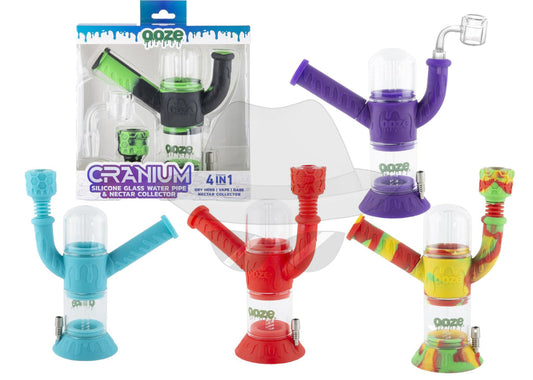 OOZE CRANIUM SILICONE WATER PIPE & NECTAR COLLECTOR 4in1