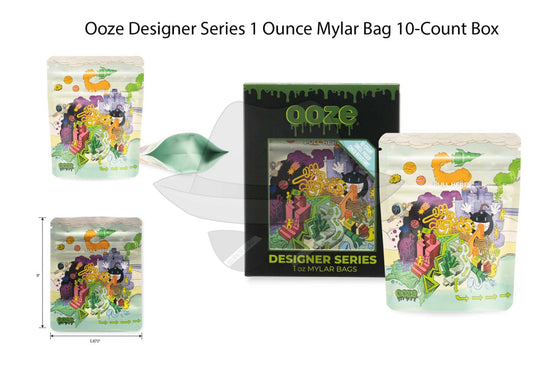 Ooze Designer Series 1 Ounce Mylar Bag 10-Count Box