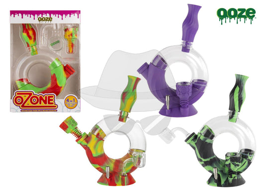 OOZE OZONE SILICONE WATER PIPE & NECTAR COLLECTOR  4in1