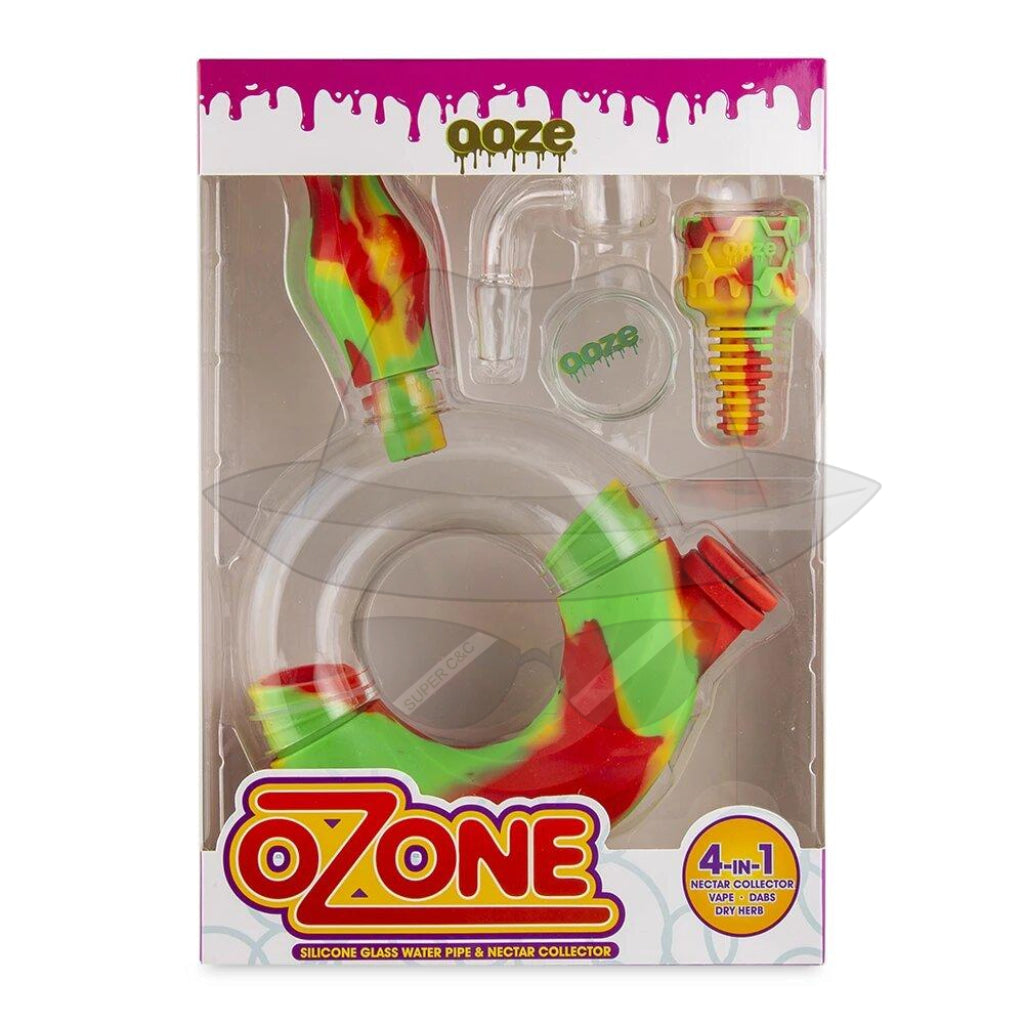 OOZE OZONE SILICONE WATER PIPE & NECTAR COLLECTOR 4in1