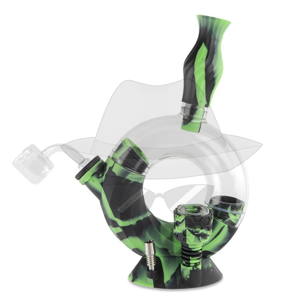OOZE OZONE SILICONE WATER PIPE & NECTAR COLLECTOR  4in1