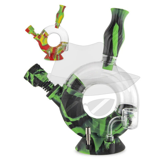 OOZE OZONE SILICONE WATER PIPE & NECTAR COLLECTOR 4in1