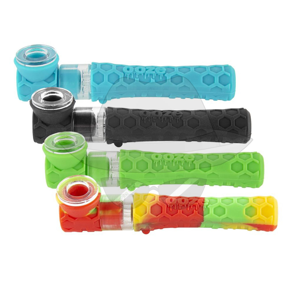 OOZE Piper Silicone Hand Pipe Display of 12ct