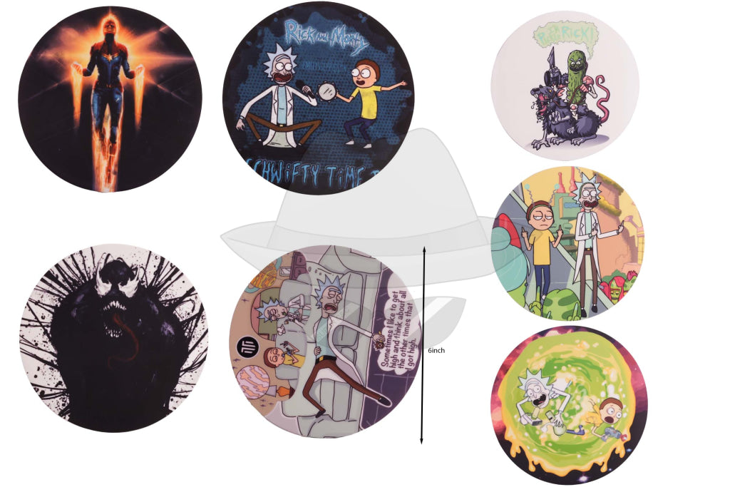 P172 6" Silicone Dab Mat Assorted Design