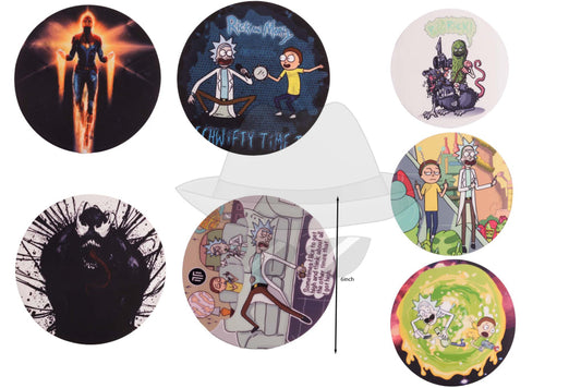 P172 6" Silicone Dab Mat Assorted Design