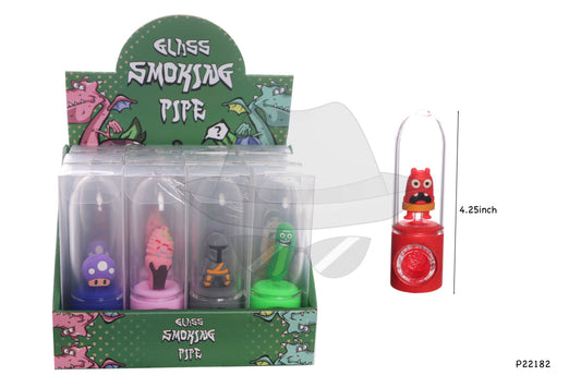 P22182 Silicone Glass Hand Pipe