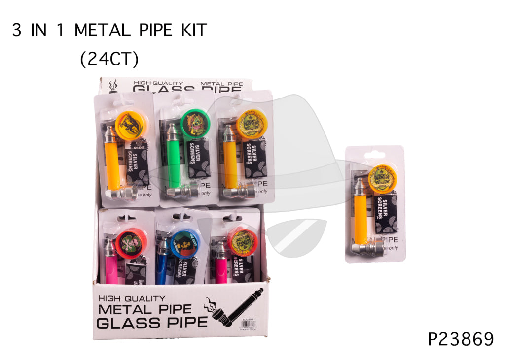 P23869 Metal Pipe 3in1 -24ct