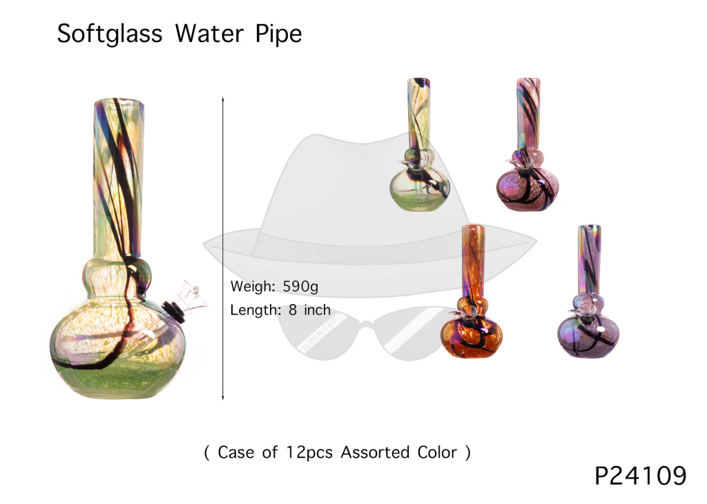 P24109 8 INCH SOFTGLASS WATER PIPE
