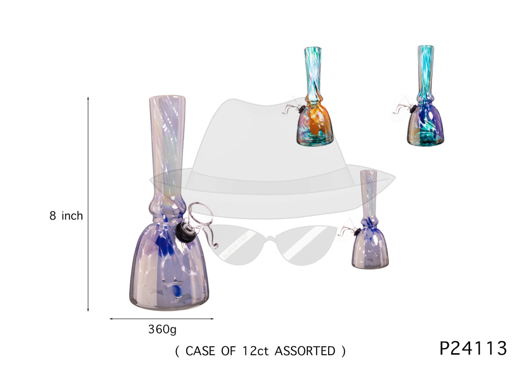 P24113 8 INCH SOFTGLASS WATER PIPE