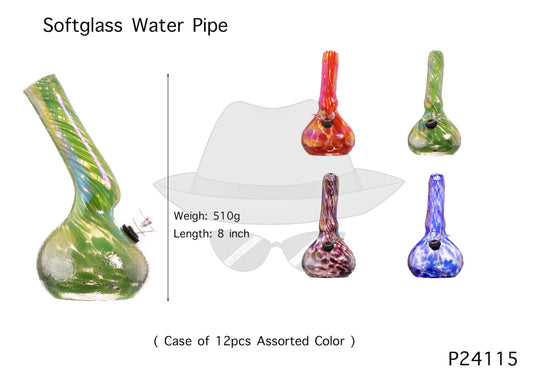P24115 8 INCH SOFTGLASS WATER PIPE