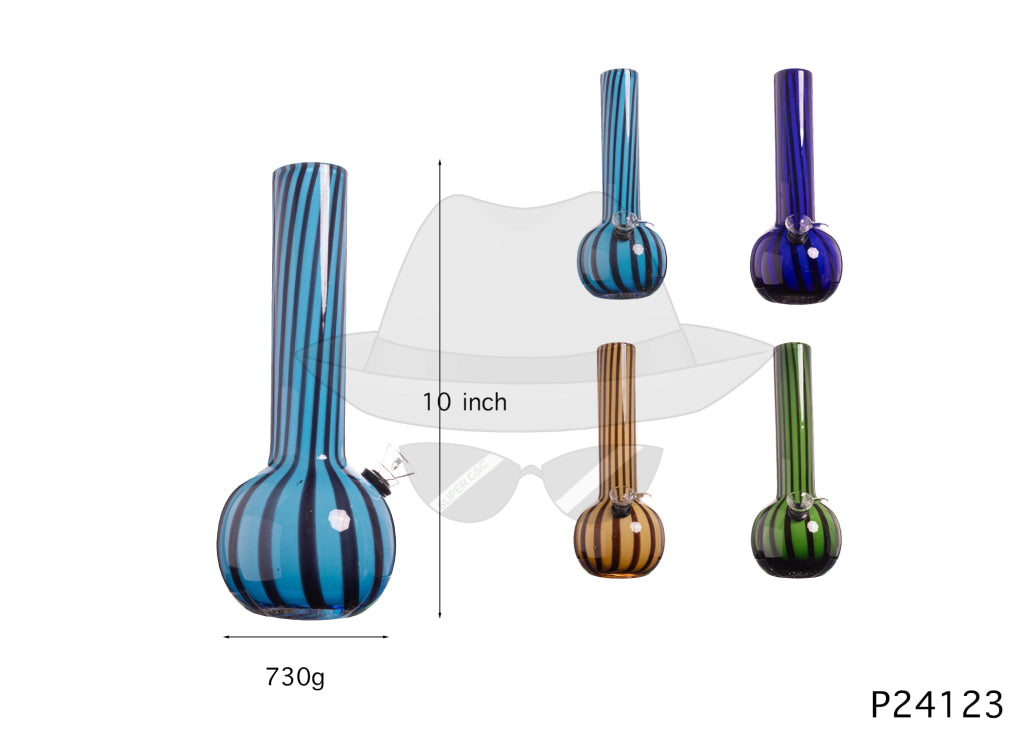 P24123 10 INCH SOFTGLASS WATER PIPE