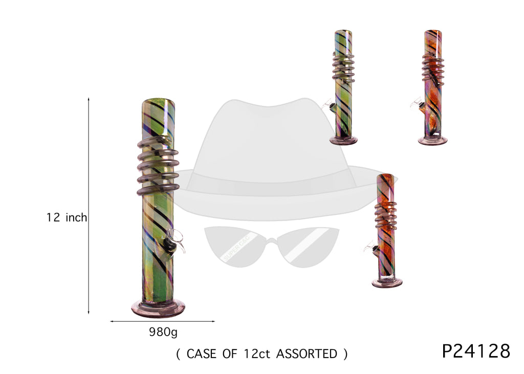 P24128 12 INCH SOFTGLASS WATER PIPE