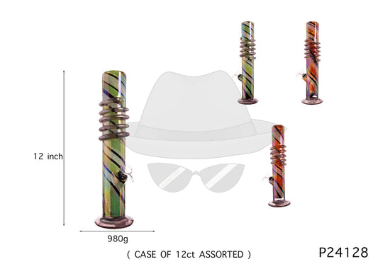 P24128 12 INCH SOFTGLASS WATER PIPE