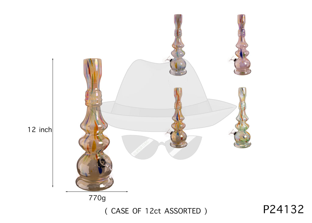 P24132 12 INCH SOFTGLASS WATER PIPE