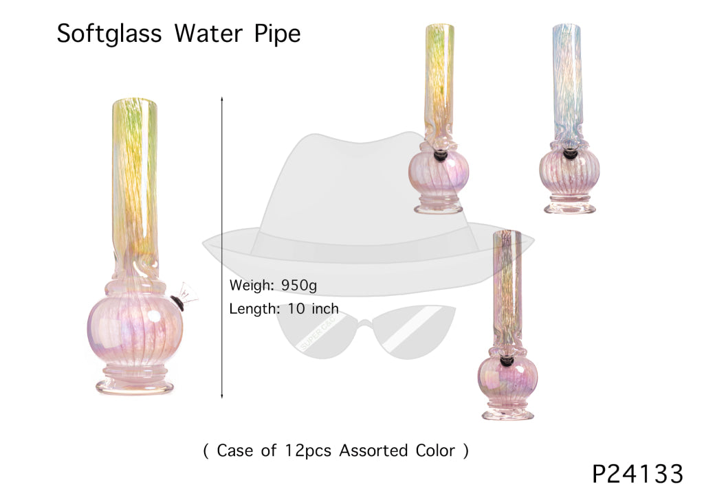 P24133 10 INCH SOFTGLASS WATER PIPE