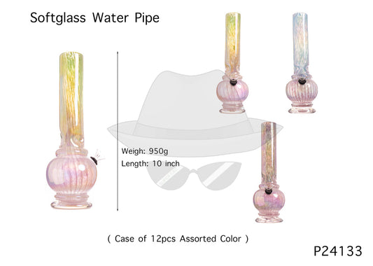 P24133 10 INCH SOFTGLASS WATER PIPE