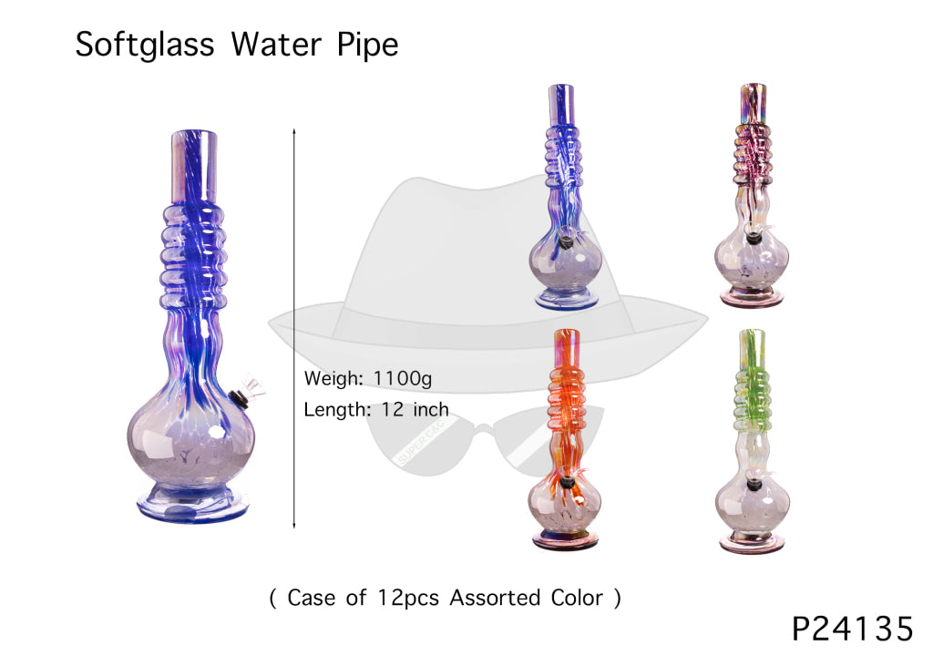 P24135 12 INCH SOFTGLASS WATER PIPE