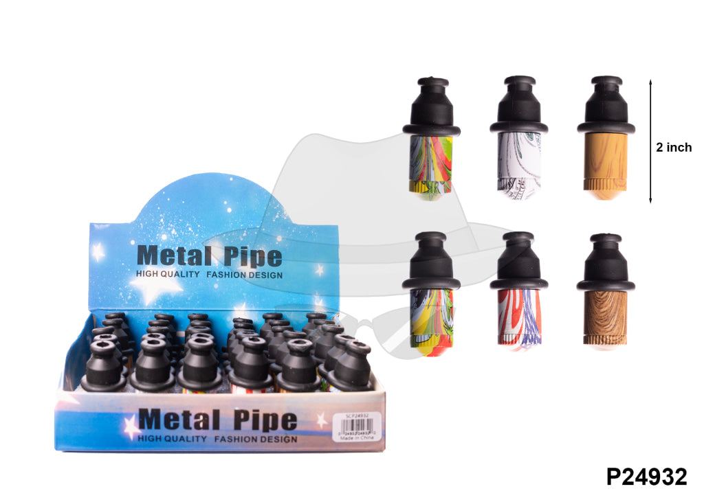 P24932 Bullet Metal Pipe-30ct