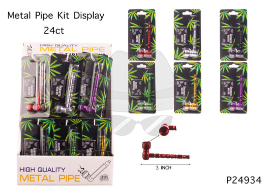 P24934 Metal Pipe Kit Display -24ct
